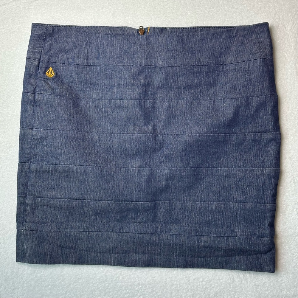 Volcom Denim Pencil Skirt Sz 5 Junior